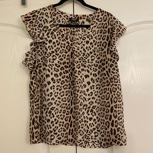 Printed Blouse in Size L by Premise Studio